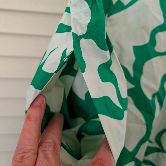 NWT a new day Green & White Midi Sundress - Picture 5 of 7